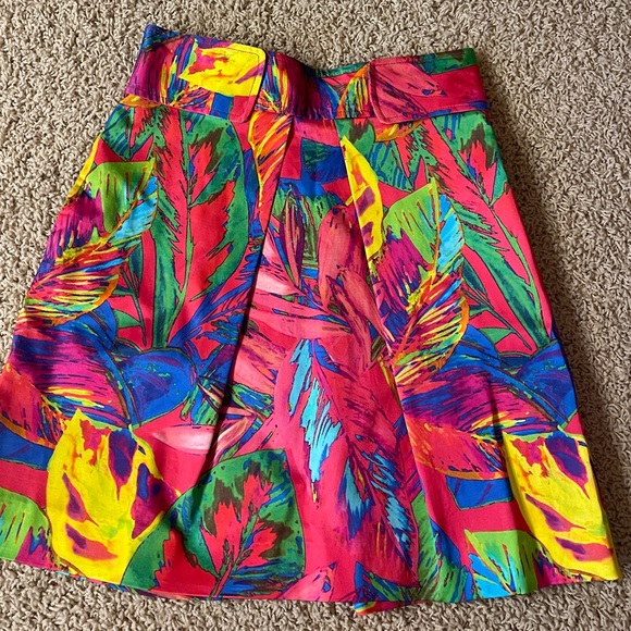 Milly Feathers Print Skirt NWT - Picture 1 of 6